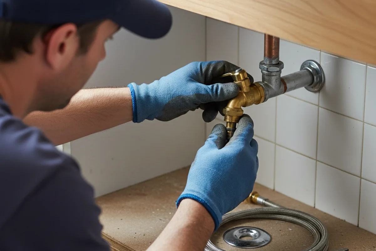 Shutoff valve and fitting work during Repiping in Detroit